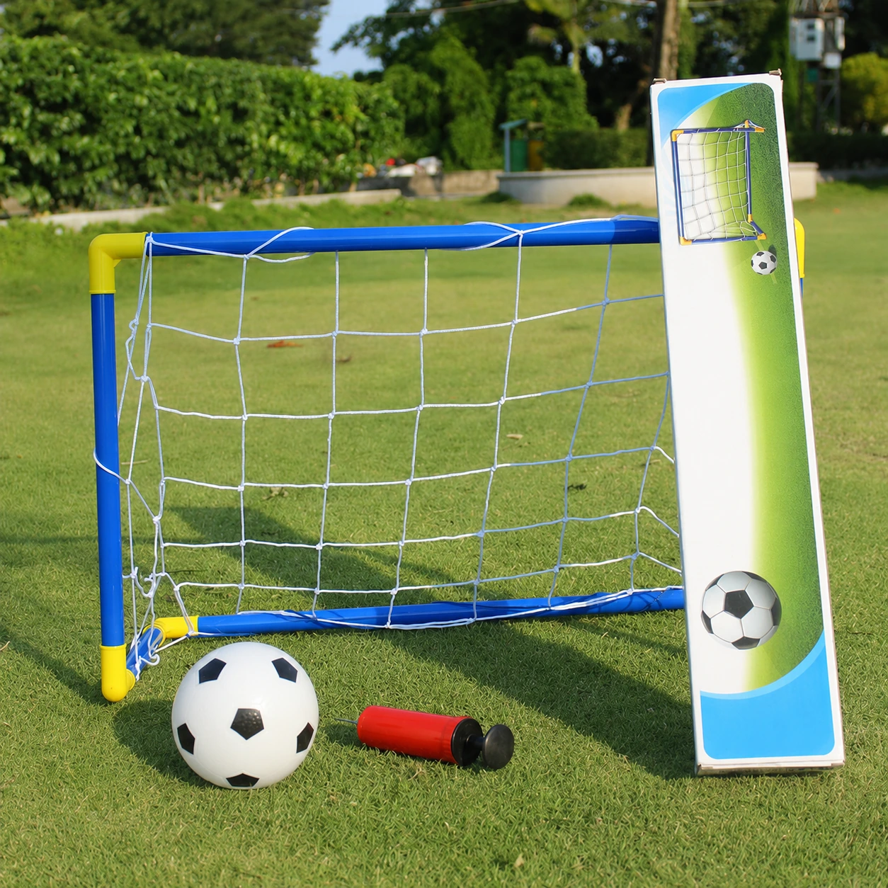 Kids Mini Football Goal Play Set with Ball & Pump
