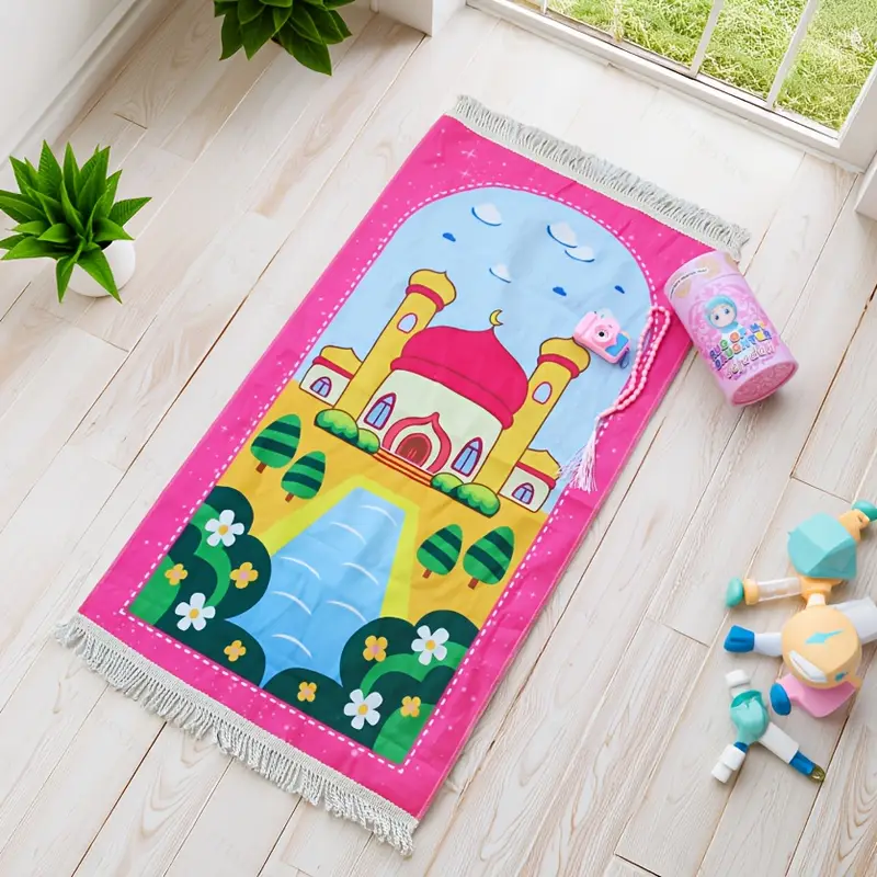 Kids Prayer Gift Set β Prayer Mat, Tasbeeh, Camera & Money Bank β view 3