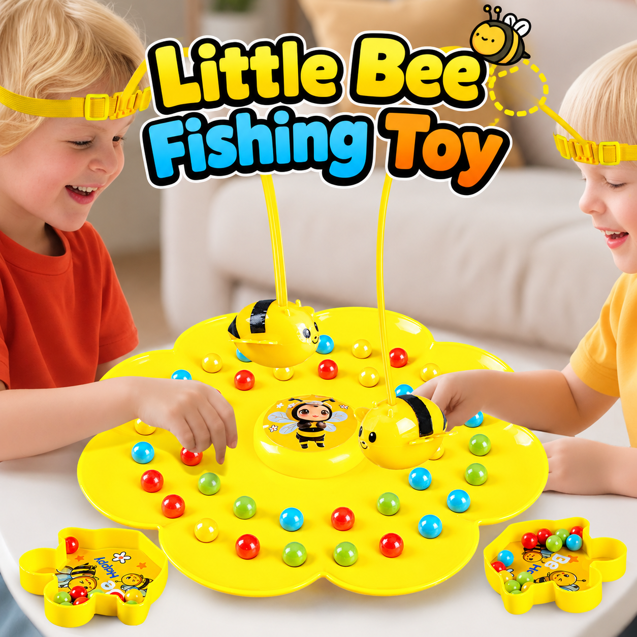 🐝 Little Bee Fishing Toy Game for Kids